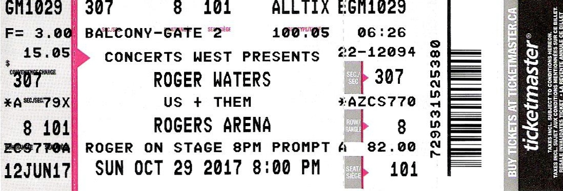 Roger Waters ticket